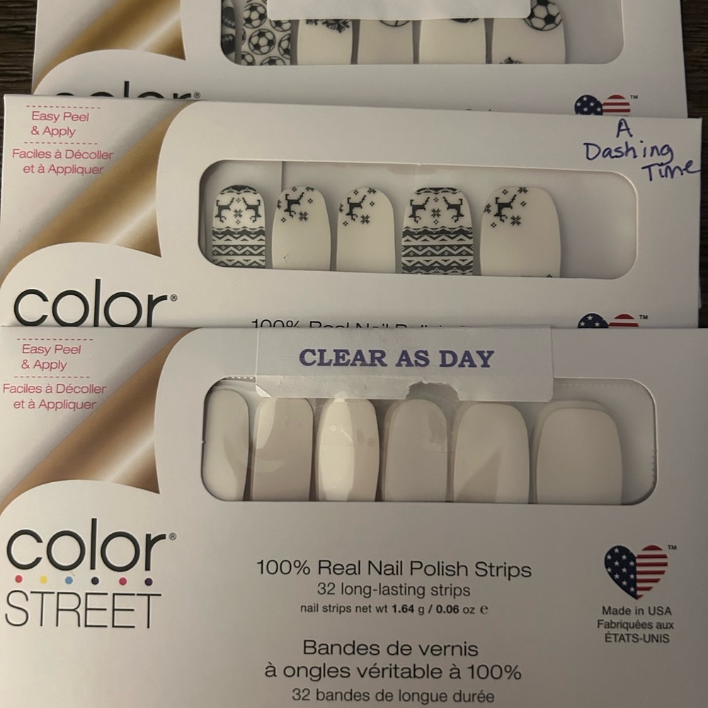 3 Sets of Color Street sets-Clear as Day, A Dashing Time & Dream Team